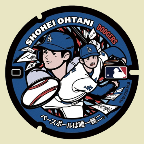 MLB美國大聯盟 × 日本新景點：12款球星人孔蓋登場，快來踩點你的最愛！