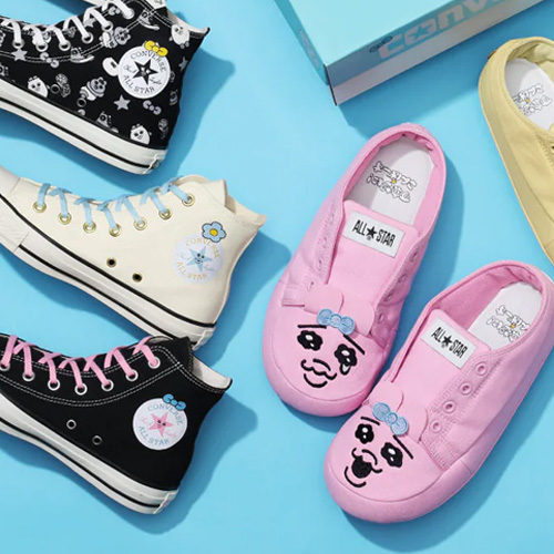 CONVERSE聯名又來！與粉紅「內褲兔」推出超萌帆布拖鞋🎀