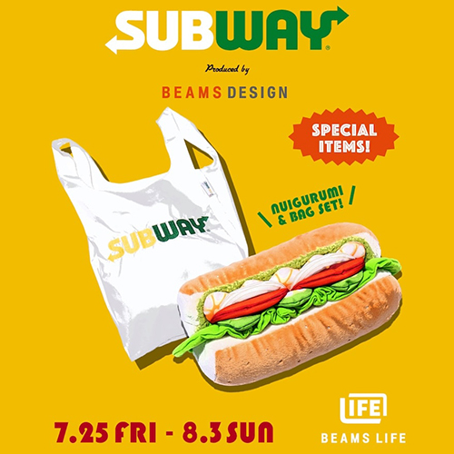 SUBWAY不想輸！快閃聯名BEAMS推出「超萌蝦仁酪梨玩偶、紀念福袋」