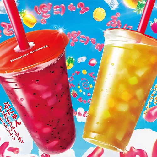 日本Mister Donut開賣台灣粉粿飲料！2026春季新品水果茶2款曝光