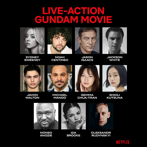 Netflix首部《鋼彈》真人版電影正式開拍　席德妮、忽那汐里確定演出