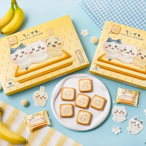 東京芭娜娜新品換上吉伊卡哇新包裝！必買香蕉牛奶巧克力夾心餅乾