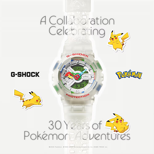 G-SHOCK×寶可夢30週年限定錶登場！皮卡丘指針、立體寶可夢球外盒限量必收