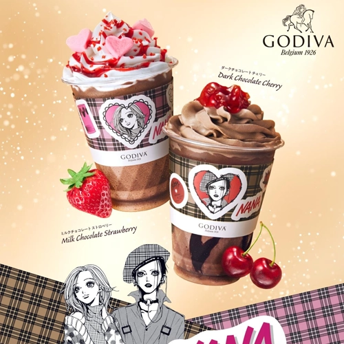 GODIVA與經典漫畫《NANA》聯名！推娜娜&奈奈巧克力冰沙、還有限量周邊