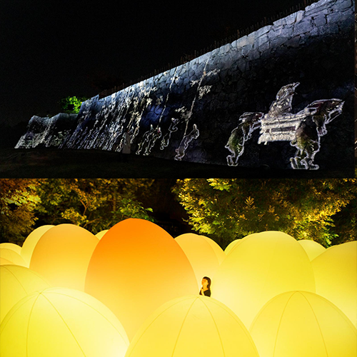 睽違７年回歸！2026「teamLab 福岡城跡 光之祭」今冬登場💡巨大蛋形裝置美翻