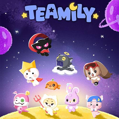 人氣男團&TEAM官方角色「TEAMILY」登場！9位成員親自設計100%神還原